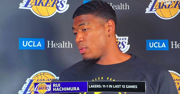 湖人迎战骑士 八村塁谈球队化学反应与生涯500